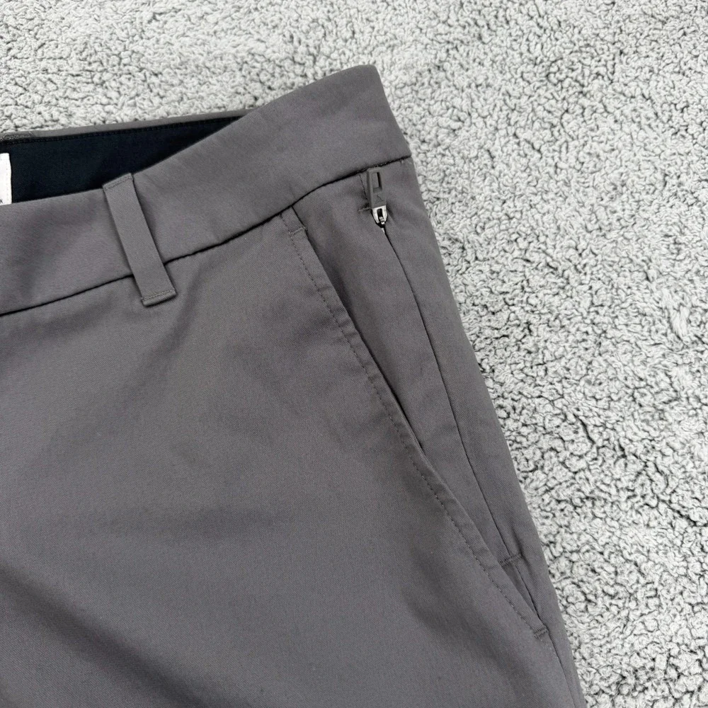 Birddogs Chino Pant Men 34x32 Dark Gray Performance Tech Zip Pocket Golf Trouser
